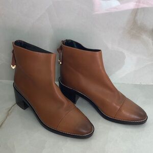 Cole Haan Tan Leather Ankle Booties